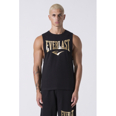 Everlast Iconic Logo Tank Top Off Negro-Oro