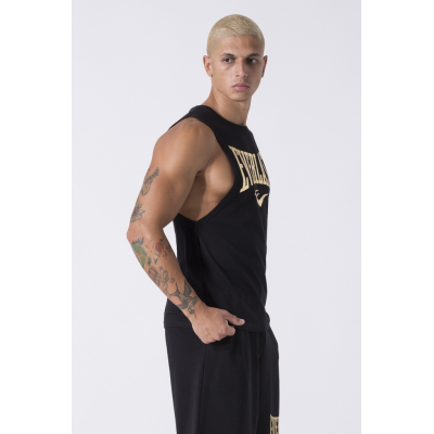 Everlast Iconic Logo Tank Top Off Negro-Oro