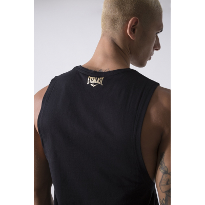 Everlast Iconic Logo Tank Top Off Negro-Oro