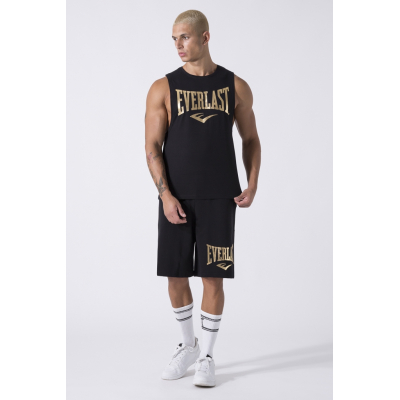 Everlast Iconic Logo Tank Top Off Negro-Oro