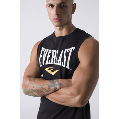 Everlast Iconic Logo Tank Top Off Negro-Blanco