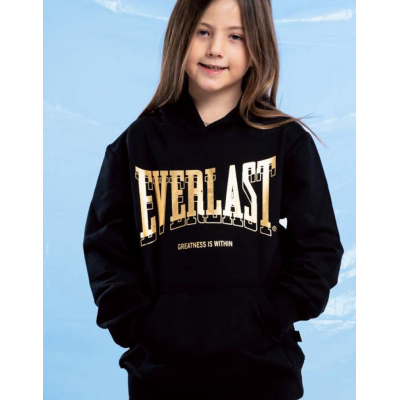 Everlast JR Girl Gold Hoodie Cap Black-Gold