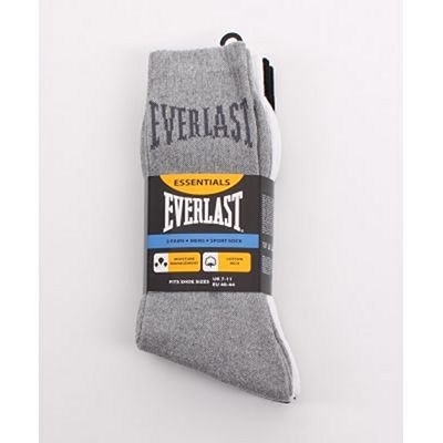 Everlast Mens 3 Pack Sport Socks Assorted