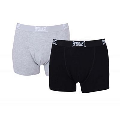 Everlast Mens Core 2 Pack Boxer Preto-Cinza