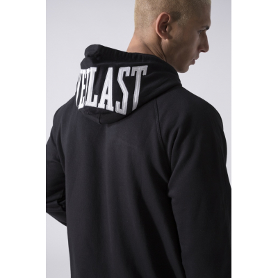 Everlast Sweatshirt Cap Zip Felpa Negro