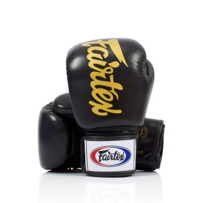 Fairtex Cuir Top Boxing Glove Schwarz-Gold