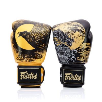 Fairtex Harmony Six Boxing Glove Nero-Oro