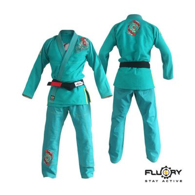 Fluory BJJ Gi Koi Fish Men Grün