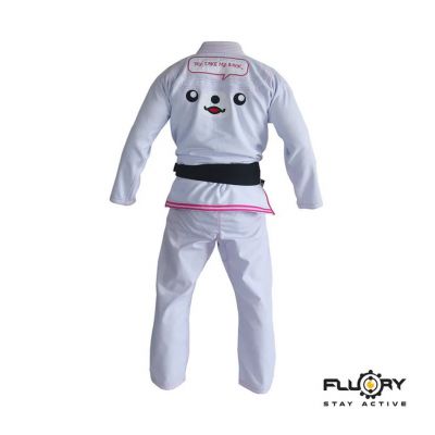 Fluory BJJ Gi Resurakuma BJJF13 Bianco-Rosa