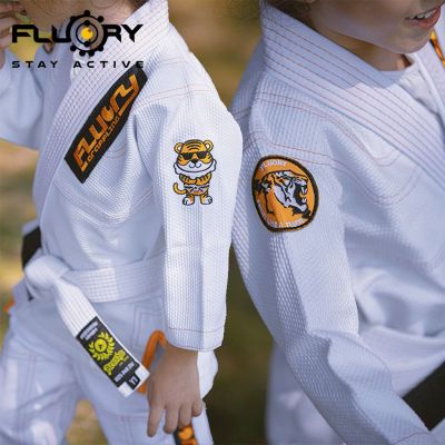 Fluory BJJF33 Tiger BJJ GI Blanc