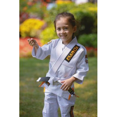 Fluory BJJF33 Tiger BJJ GI Blanc