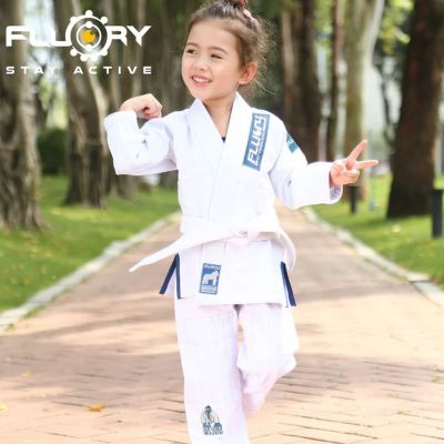 Fluory Monkey BJJ GI BJJF30 Kids White