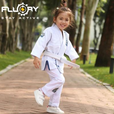 Fluory Monkey BJJ GI BJJF30 Kids Weiß