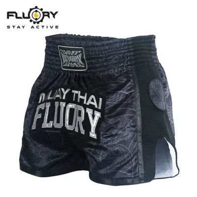 Fluory Muay Thai Short - MTSF69 Grigio