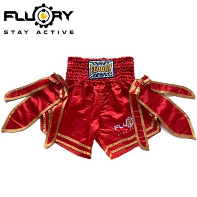 Fluory Muay Thai Short - MTSF72 Rojo