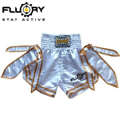 Fluory Muay Thai Short - MTSF72 Blanc