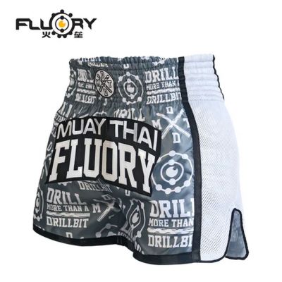 Fluory Muay Thai Short- MTSF68 Grey