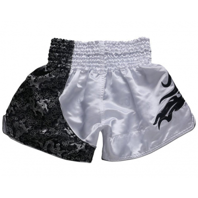 Fluory Muay Thai Short MTSF15 Blanc