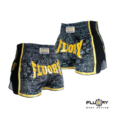 Fluory Muay Thai Short MTSF29 Black
