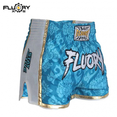 Fluory Muay Thai Short MTSF64 Blue