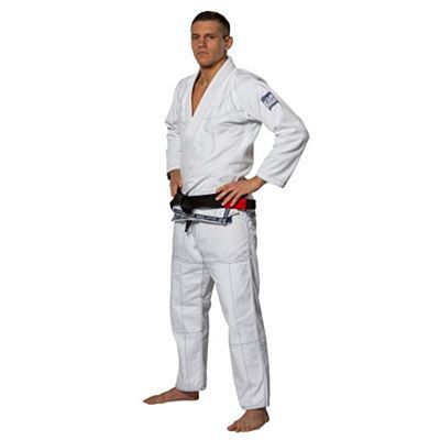 Fuji Suparaito BJJ Gi Blanco-Azul Marino