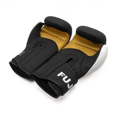 FUJIMAE Advantage Leather Boxing Gloves 3 QS Preto-Dourado