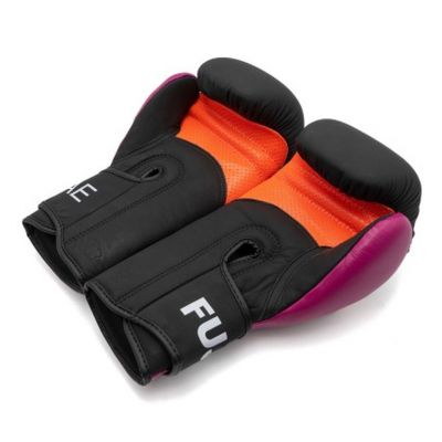 FUJIMAE Advantage Leather Boxing Gloves 3 QS Black-Orange