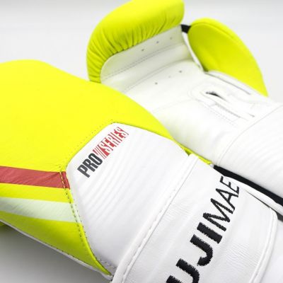 FUJIMAE Boxing Glove ProSeries 2.0 Leather Gelb-Fluor