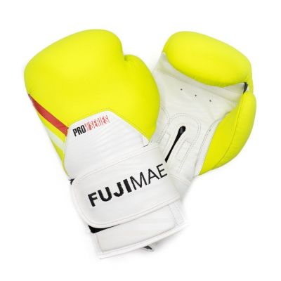 FUJIMAE Boxing Glove ProSeries 2.0 Leather Gelb-Fluor