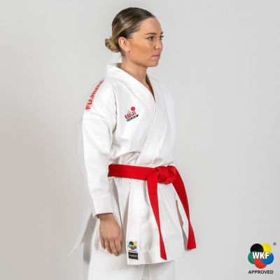 FUJIMAE Jacket Karate Kata Budokan Excellence Blanco-Rojo