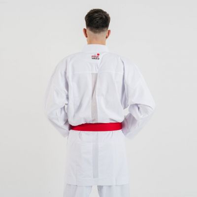 FUJIMAE Jacket Karate Kumite ProWear 2 Blanco-Rojo