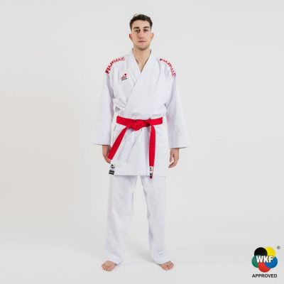 FUJIMAE Jacket Karate Kumite ProWear 2 White-Red