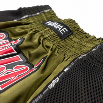 FUJIMAE Prowear Thai Shorts Verde-Rosso