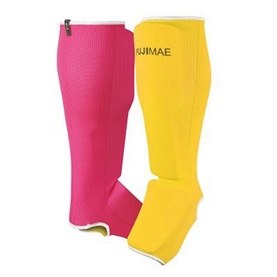 FUJIMAE Reversible Shin&Instep Guards 2.0 Yellow-Pink