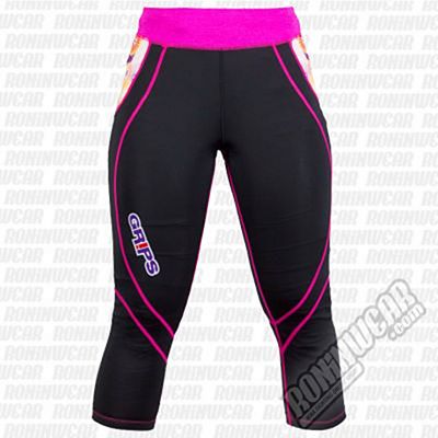 Grips Athletics Woman Leggings Power Flower Nero