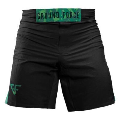 Ground Force Camo Shorts Black-Green