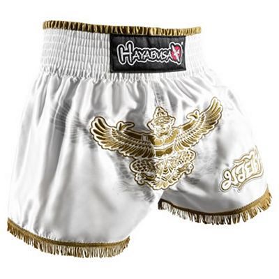 Hayabusa Garuda Muay Thai Shorts White