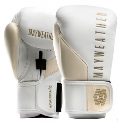 Hayabusa Mayweather Champ Boxing Gloves Bianco-Oro