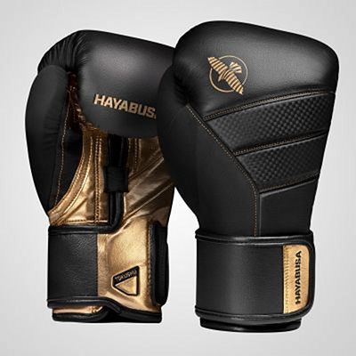 Hayabusa T3 Boxing Gloves Black-Gold