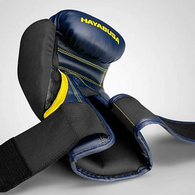 Hayabusa T3 Boxing Gloves Azul Marino-Amarillo