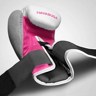 Hayabusa T3 Boxing Gloves Blanco-Rosa