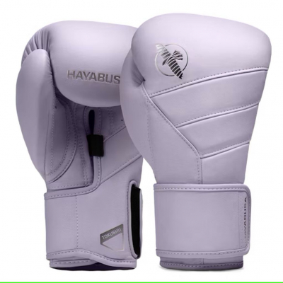 Hayabusa T3 Kanpeki Boxing Gloves Lila-Silber