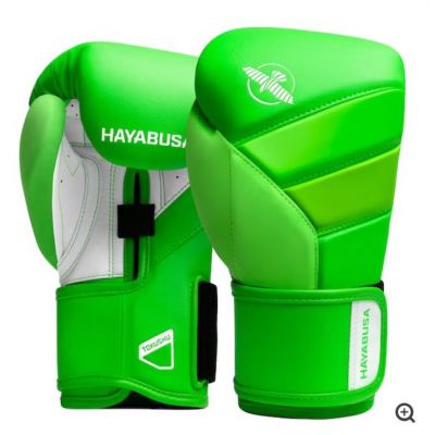 Hayabusa T3 Neon Boxing Gloves Verde