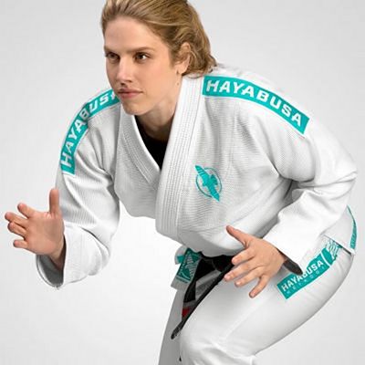 Hayabusa Women Lightweight Jiu Jitsu Gi Blanco-Verde