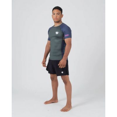 Kingz Draft Rashguard Gris-Morado