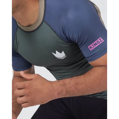 Kingz Draft Rashguard Cinza-Roxo