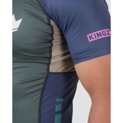 Kingz Draft Rashguard Cinza-Roxo