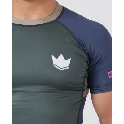 Kingz Draft Rashguard Cinza-Roxo