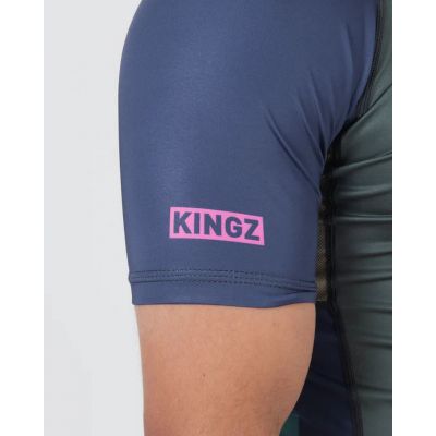 Kingz Draft Rashguard Cinza-Roxo