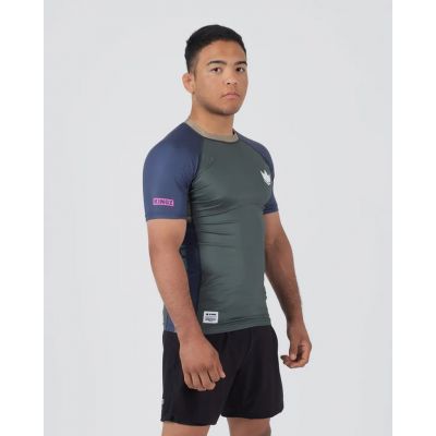 Kingz Draft Rashguard Cinza-Roxo